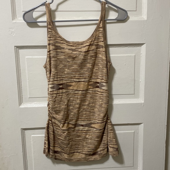 Cullen Knit Tank Top natural colors rouched side - Picture 6 of 6